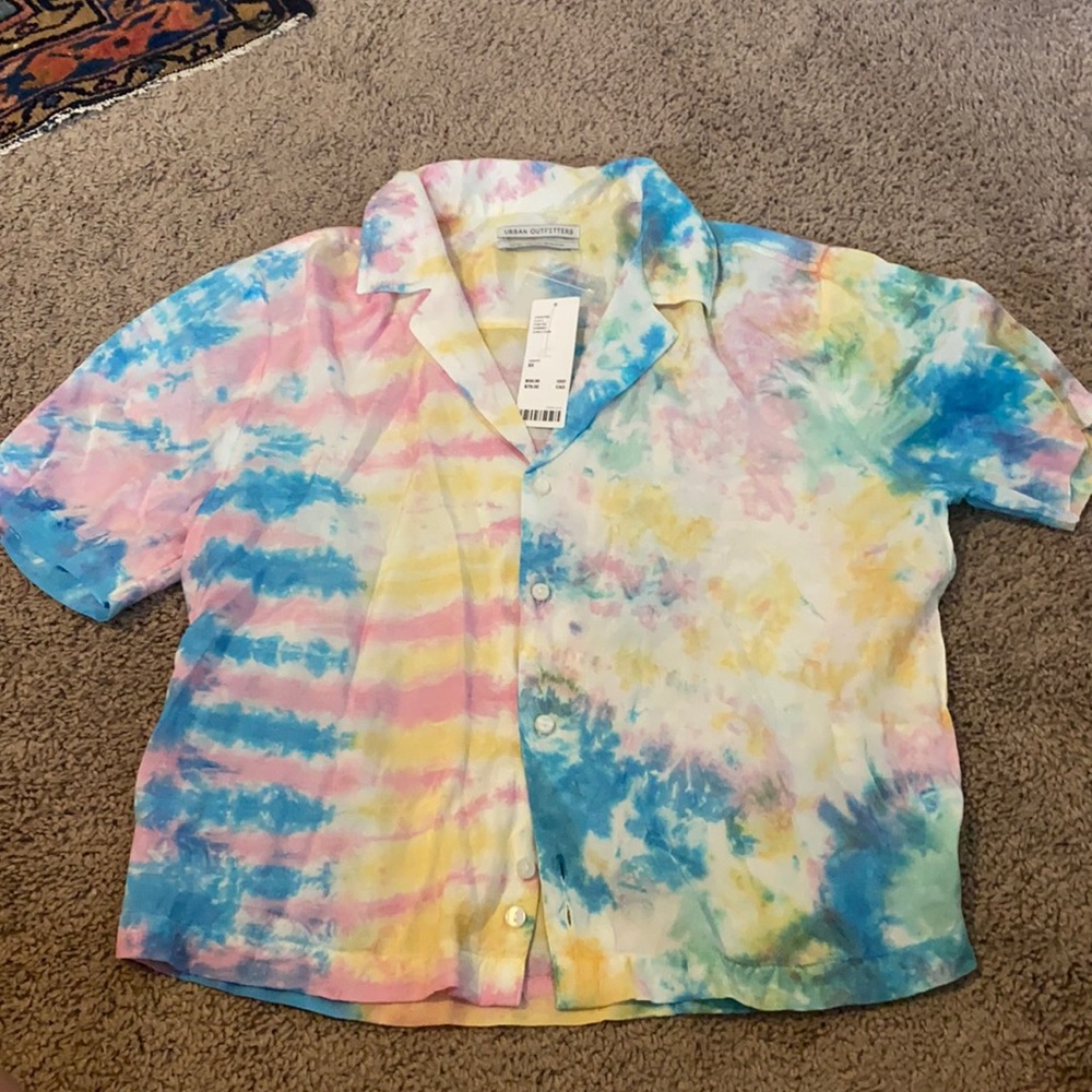 Urban Outfitters tie dye button down